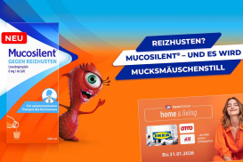 Reizhusten? Mucosilent® – und es wird mucksmäuschenstill